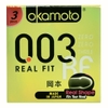 [ Giảm 30% ]  Bao cao su Okamoto 0.03 Real Fit Mỏng Với Khả Năng Co Rút Giúp Ôm Sát Hộp 3 cái