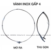 Vành Inox ĐK tròn đặc gấp gọn