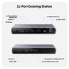 Dock Hub Hyperdrive Thunderbol 4 Station Kèm Sạc Nguồn 135W + Cáp Thunderbolt 4 (2.3FT/0.7M) HDTB4D