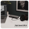 Dock Hub Hyperdrive Thunderbol 4 Station Kèm Sạc Nguồn 135W + Cáp Thunderbolt 4 (2.3FT/0.7M) HDTB4D