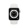 Apple Watch Series 6 GPS Silver Aluminum Case With White Sport Band