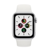 Apple Watch SE GPS Silver Aluminum Case With White Sport Band