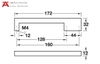 Tay Nắm Tủ H1380 D172mm Hafele - 110.34.355