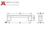 Tay Nắm Nhôm 140mm Hafele - 107.74.922