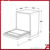 538.21.310 - Máy Rửa Chén Độc Lập HDW-F60EB Hafele
