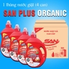 Nước Giặt Xả SAN PLUS Organic công nghệ Châu Âu 3.2 Lít (Can)