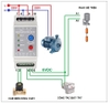 Bộ rơ le điện tử chống cạn máy bơm có van cảm biến dòng chảy 34mm