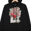 URBAN heart hoodie black FT0137