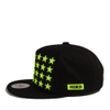 [outlet] Nón hiphop 28STAR COTTON/BL.FLUORESCENCE black/green P252 - M