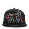 Nón snapback hiphop thêu Logo NEON POKER black P703