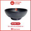 Tô Tròn Nhựa Melamine Màu Đen Superware