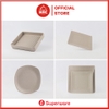 Đĩa Vuông Nhựa Melamine màu Nâu Sáng Nhám SUPERWARE