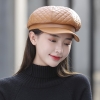 nón beret mũ nồi da hàn quốc - ne69