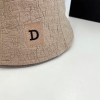 mũ bucket chữ D lanh phong cách vintage - ne95