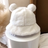 mũ bucket lông cừu tai gấu - ne72