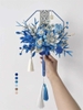 Quạt hoa thanh xoắn DIY cho cô dâu làm hoa cưới quà cưới - QUAT04