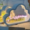 gương hoa tulip, mây, biển hoa, đèn ngủ, gói nguyên liệu tự làm thủ công - HM09