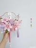 Quạt hoa thanh xoắn DIY cho cô dâu làm hoa cưới quà cưới - QUAT04