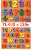 Bảng số và dấu bằng gỗ TL-045