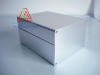 Vỏ hộp nhôm DIY BRZHiFi 8207 120x83x150mm thân trắng bạc