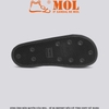 Sandal nam nữ quai ngang bản to hiệu Vento SD10110BB màu đen full