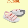 Sandal nữ Rova 3 quai ngang RV975P màu hồng