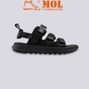 Sandal nam nữ unisex Rova 3 quai ngang RV3408BB màu đen