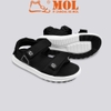 Sandal nam nữ unisex Rova 2 quai ngang RV2205B màu đen