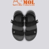 Sandal nam nữ unisex Rova 2 quai ngang RV2205BB màu đen