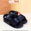 Sandal nam nữ quai ngang bản to hiệu Vento SD10110BB màu đen full