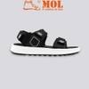 Sandal nam nữ unisex Rova 2 quai ngang RV2205B màu đen