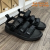 Sandal nam nữ unisex Rova 3 quai ngang RV3408BB màu đen