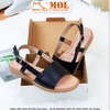 Sandal nữ 2 quai ngang hiệu MOL MQ06B màu đen