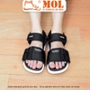 Giày sandal nam nữ unisex quai ngang hiệu Vento SD10110B màu đen