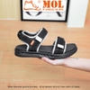 Giày sandal nam 2 quai ngang hiệu Vento NB147B màu đen