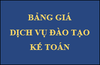 BẢNG GIÁ DỊCH VỤ ĐÀO TẠO KẾ TOÁN CỦA TRUNG TÂM ĐÀO TẠO KẾ TOÁN TLK