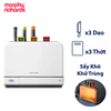 Bộ Dao Thớt Khử Khuẩn UV Và Sấy Khô 70ºC Morphy Richards MR1001