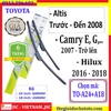 Bộ 2 thanh gạt nước mưa ô tô Nano Mềm cao cấp dành cho hãng xe Toyota: Camry-Altis-Yaris-Fortuner-Vios-Hilux-Innova-Land Cruiser-Avalon-Previa