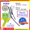 Bộ 2 thanh gạt nước mưa ô tô Nano xương mềm cao cấp dành cho hãng xe Ford: Transit-Ecosport-Everest-Focus-Fiesta-Ranger-Mondeo-Escape-Mustang