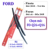 Bộ 2 thanh gạt nước mưa ô tô đa năng Nano cao cấp dành cho hãng xe Ford: Transit-Ecosport-Everest-Focus-Fiesta-Ranger-Mondeo-Escape-Mustang