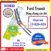 Bộ 2 thanh gạt nước mưa ô tô Nano xương mềm cao cấp dành cho hãng xe Ford: Transit-Ecosport-Everest-Focus-Fiesta-Ranger-Mondeo-Escape-Mustang