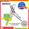 Bộ 2 thanh gạt nước mưa ô tô Nano xương mềm cao cấp dành cho hãng xe Honda: Accord-Civic-Hrv-City-Jazz-Crv