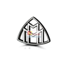 Bộ 2 chiếc logo biểu tượng hông xe Maybach Inox cao cấp G80707