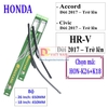 Bộ 2 thanh gạt nước mưa ô tô Nano mềm cao cấp dành cho hãng xe Honda: Accord-Civic-Hrv-City-Jazz-Crv