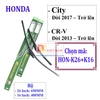 Bộ 2 thanh gạt nước mưa ô tô Nano mềm cao cấp dành cho hãng xe Honda: Accord-Civic-Hrv-City-Jazz-Crv