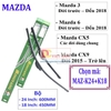 Bộ 2 thanh gạt nước mưa ô tô Nano mềm cao cấp dành cho hãng xe Mazda: Mazda2-Mazda3-Mazda6-Mazda CX5-Mazda CX9-BT 50-Premacy