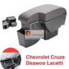 Hộp tỳ tay ô tô cao cấp Chevrolet Cruze và Deawoo Lacetti dạng khối tích hợp 3 cổng USB