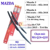 Bộ 2 thanh gạt nước mưa ô tô đa năng Nano cao cấp dành cho hãng xe Mazda: Mazda2-Mazda3-Mazda6-Mazda CX5-Mazda CX9-BT 50-Premacy