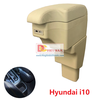 Hộp tỳ tay ô tô cao cấp Hyundai i10 tích hợp 6 cổng USB