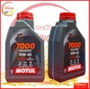 Thùng, 1/2 thùng Dầu Nhớt Motul 7000 4T 10W-40 - 1 Lít 100% Tổng Hợp dành Cho Xe Số & Côn Tay